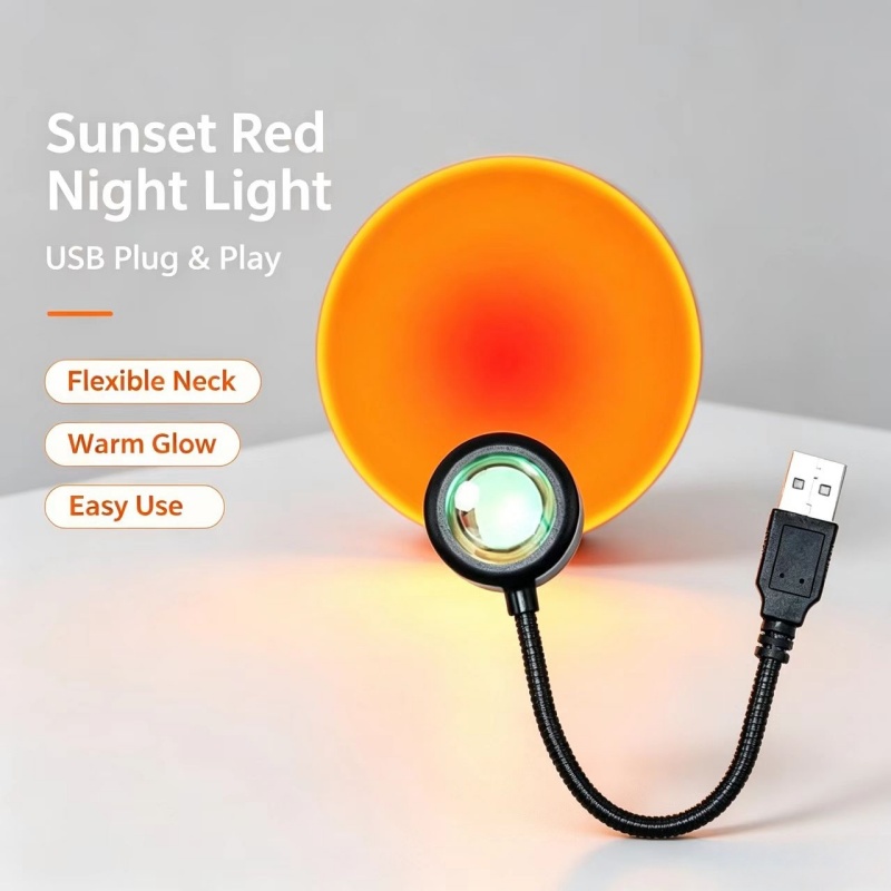 Sunset Lamp Projection - Intelligent sunset lamp LED night light