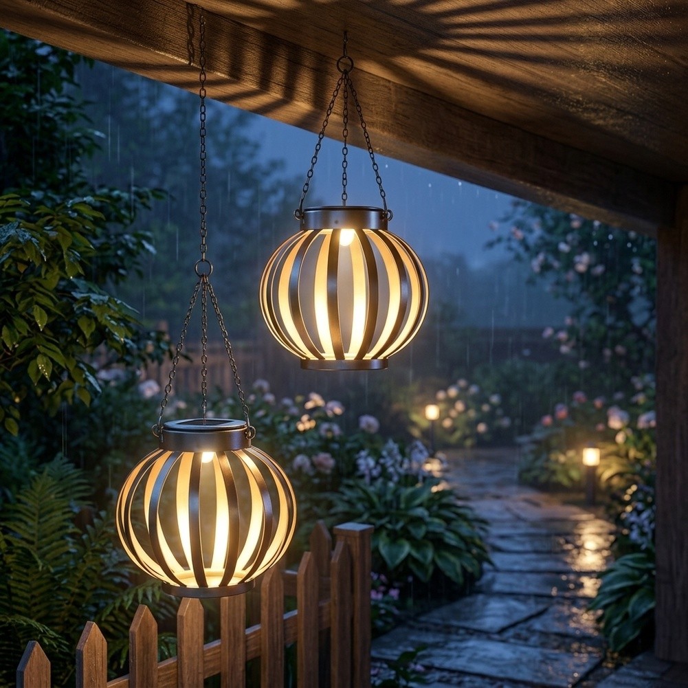 Lantern Paper Solar - Hanging Solar Lantern for Garden Lighting
