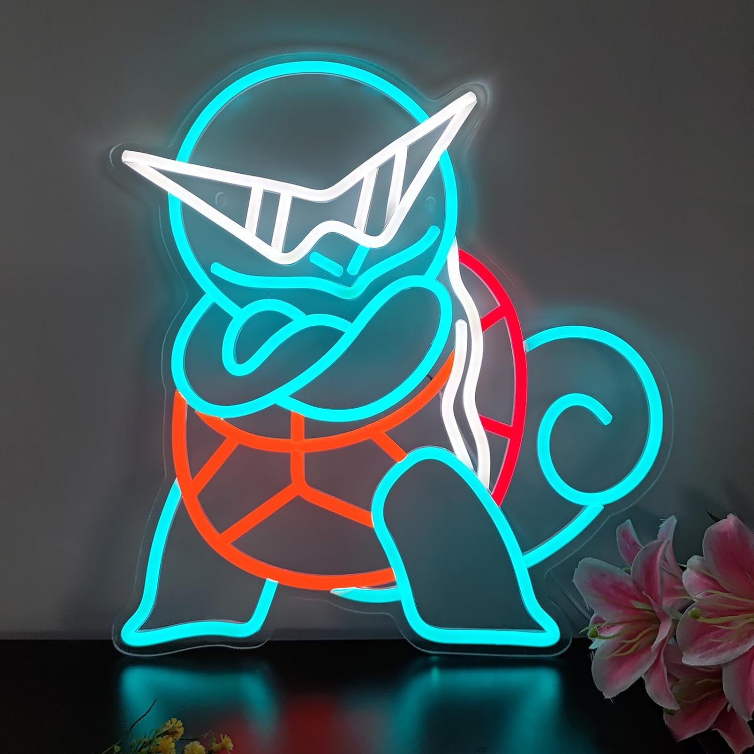 Lighting Room Decor Items - Pokemon Squirtle Neon Sign LED Wall