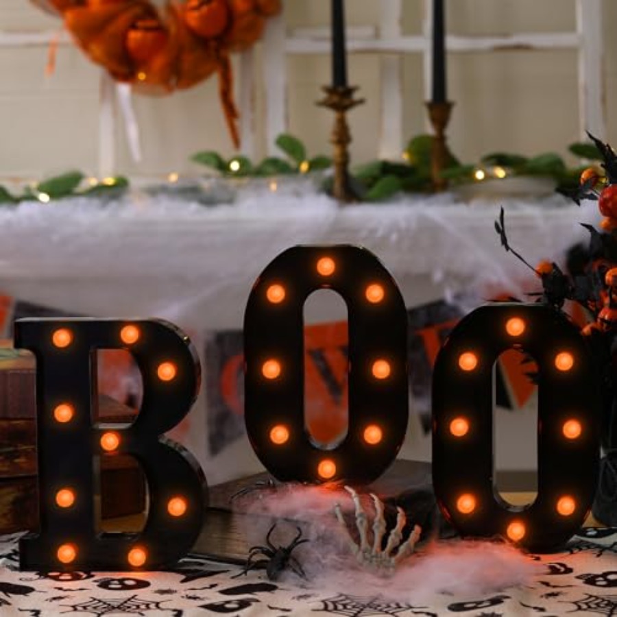 Halloween Decorations-3 Marque - огляд і ціна Light Up Letters Marquee