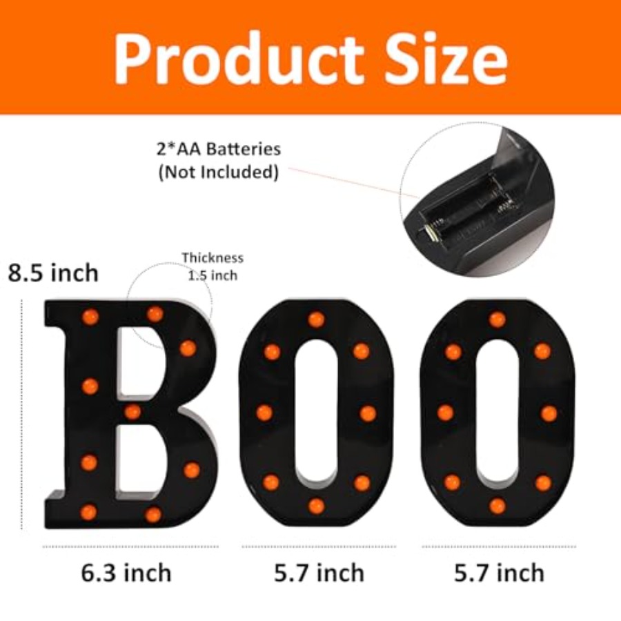 Halloween Decorations-3 Marque - огляд і ціна Light Up Letters Marquee