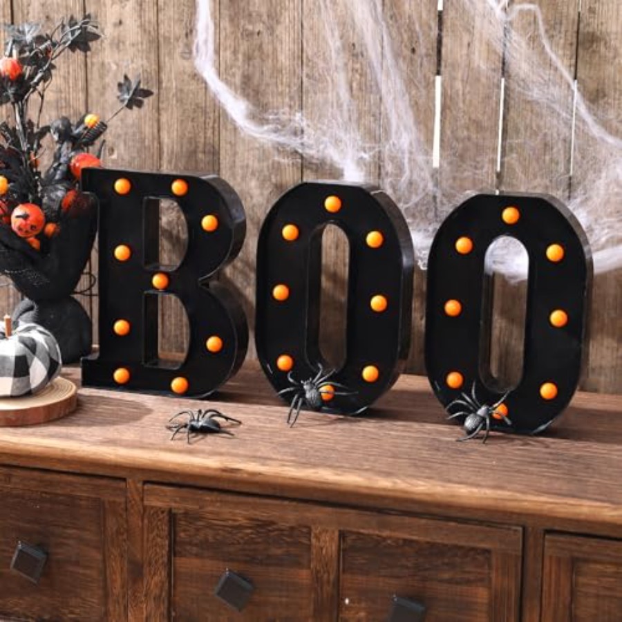Halloween Decorations-3 Marque - огляд і ціна Light Up Letters Marquee