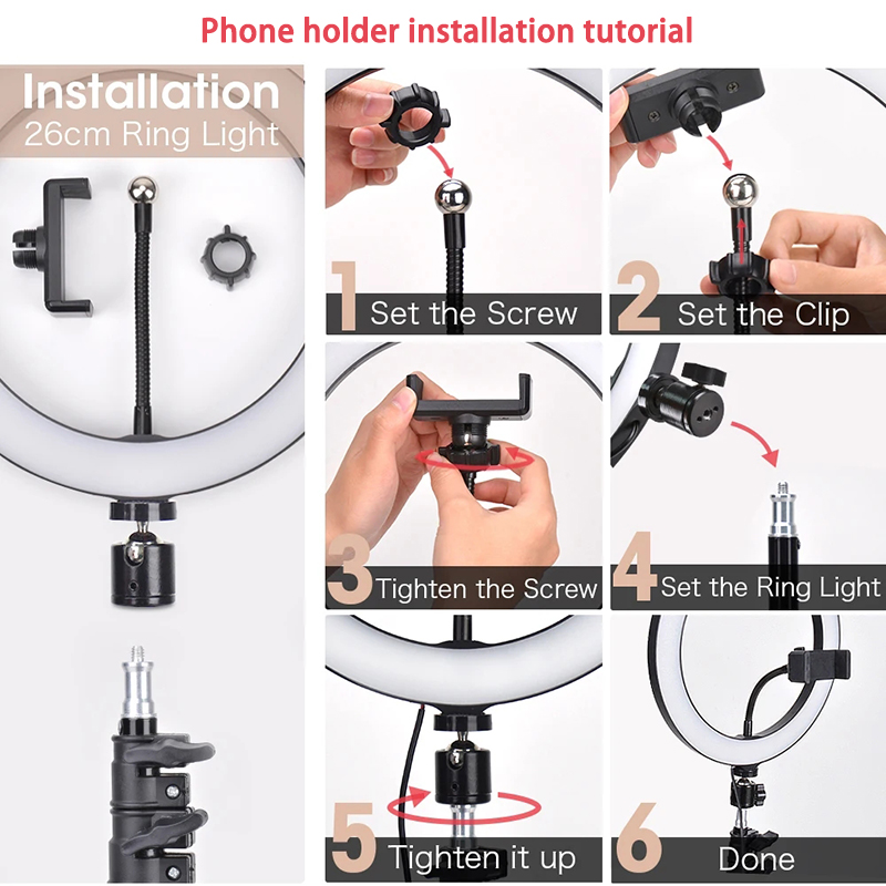 16/26/33cm Selfie Ring Light P - огляд і ціна Lighting Gallery