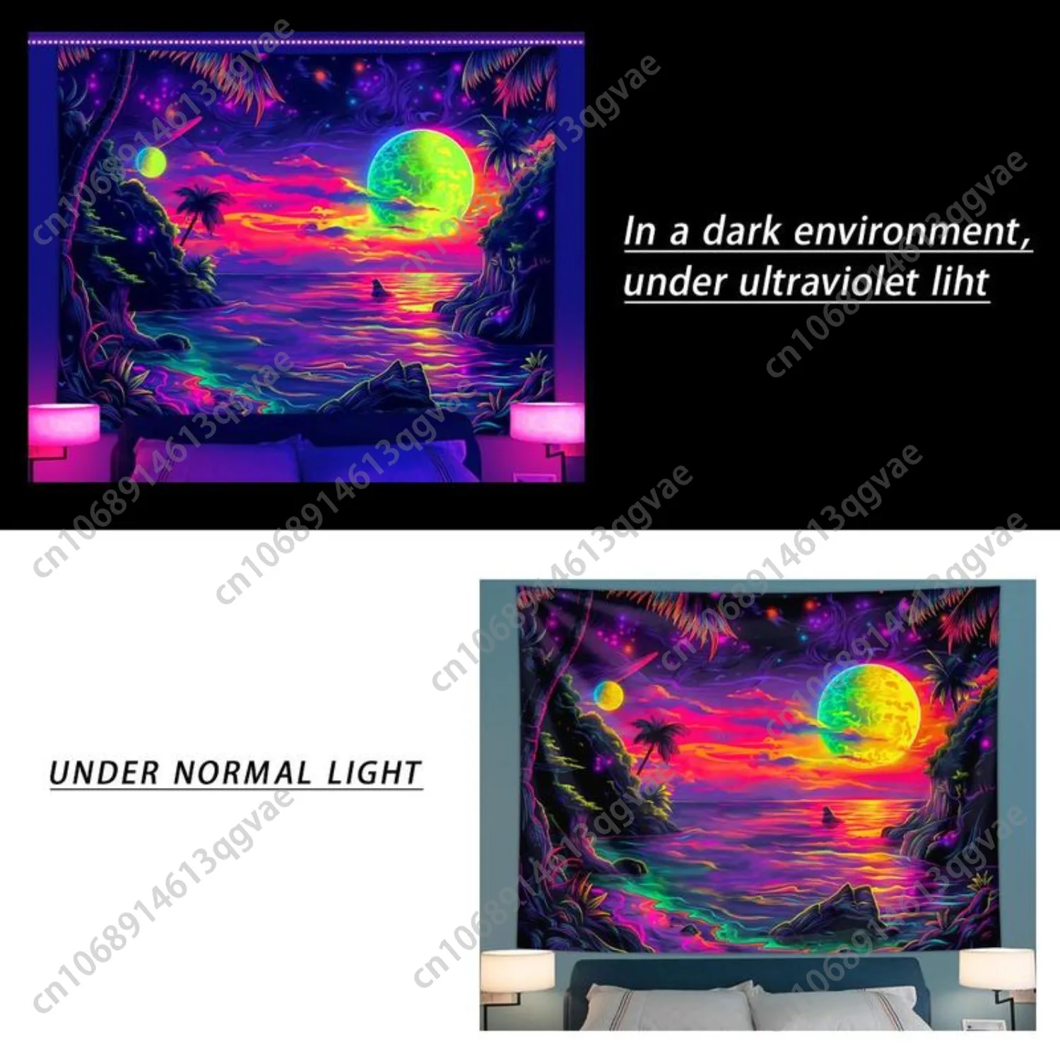 Reactive Tapestry Fantasy Spac - огляд і ціна Lighting Effect Home Decor