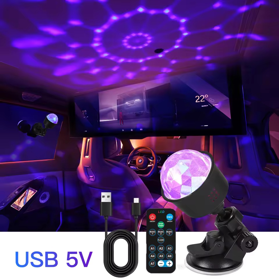 RGB Sound Activated LED Disco  - огляд і ціна Lighting Effect Home Decor