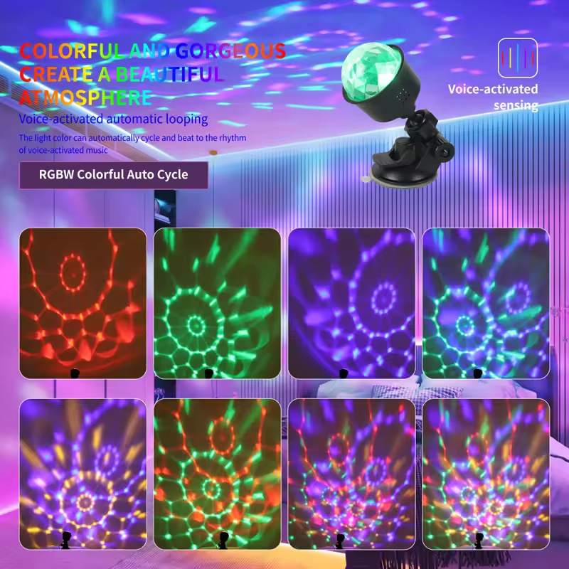 RGB Sound Activated LED Disco  - огляд і ціна Lighting Effect Home Decor