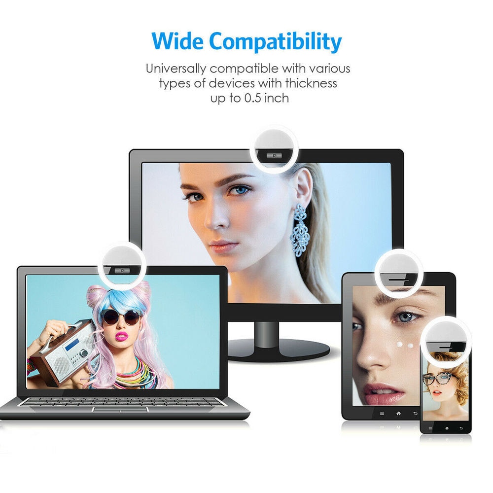USB Rechargeable LED Selfie Ri - огляд і ціна Lighting Gallery