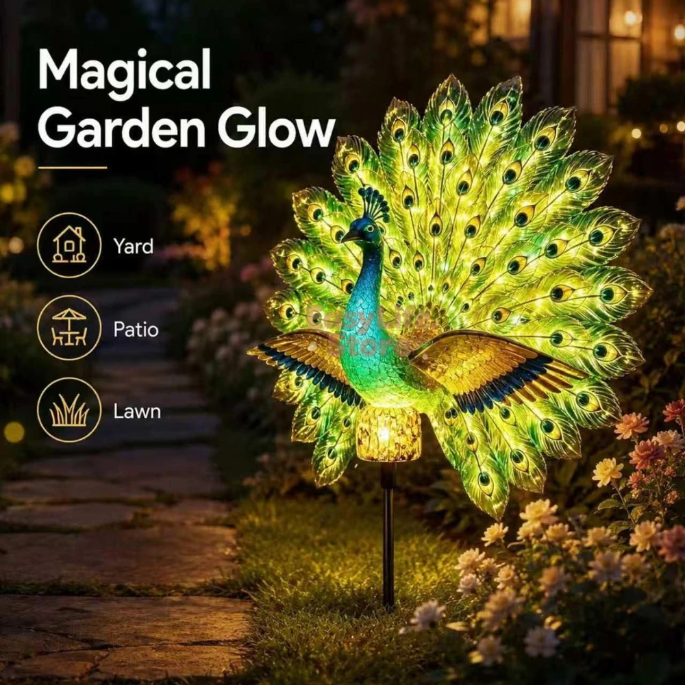 Solar Peacock Garden Sculpture - огляд і ціна Lighting Decoration Ideas