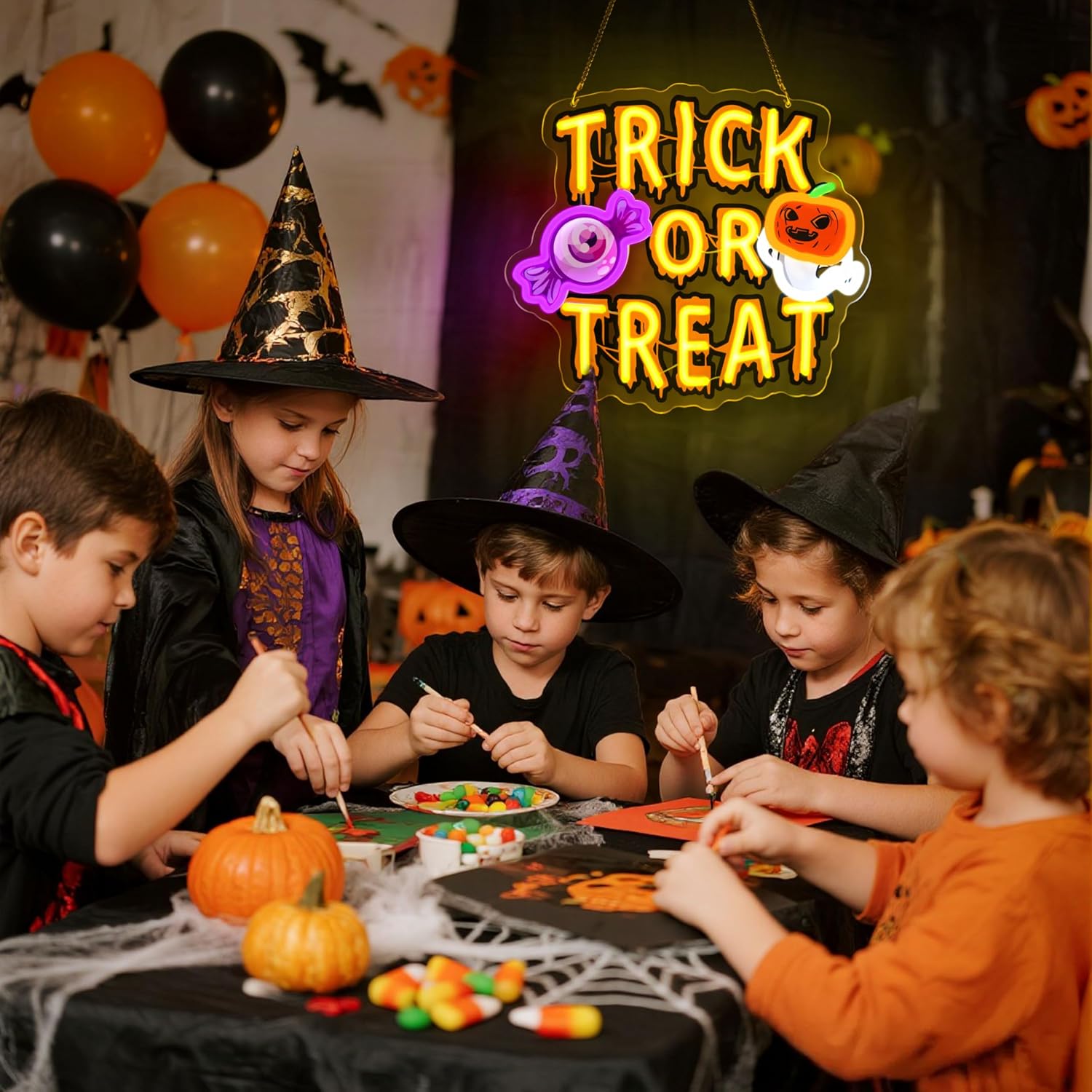 Trick Or Treat LED Neon Sign U - огляд і ціна Home Decor Lighting Tricks