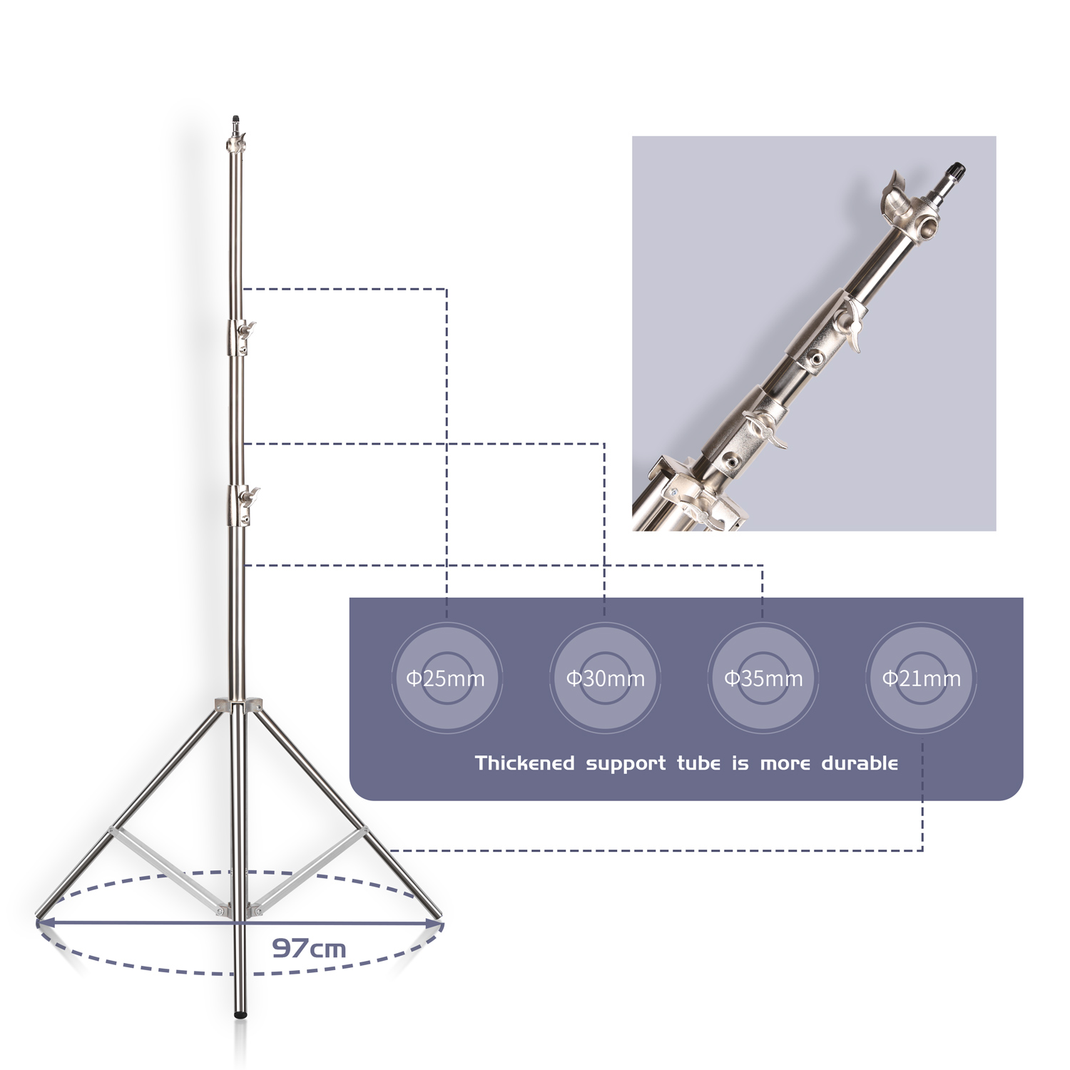 SH 2.8M Stainless Steel Light  - огляд і ціна Lighting Gallery