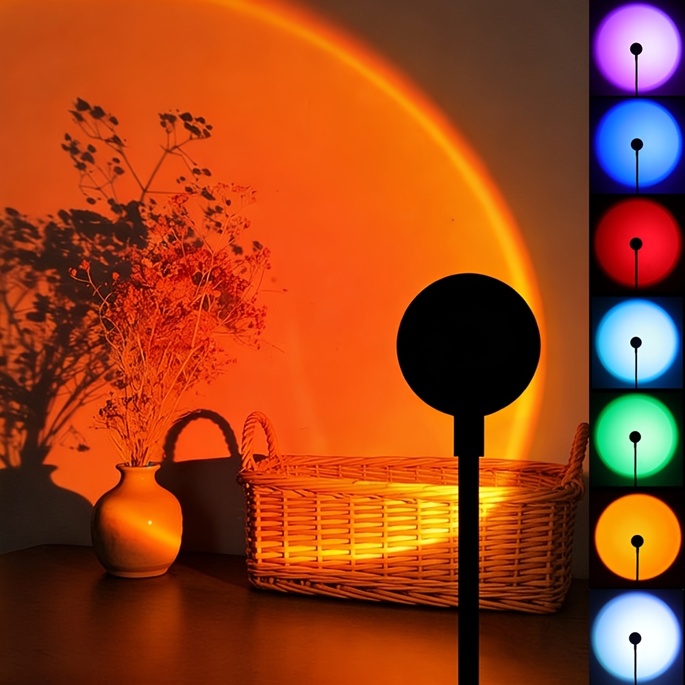 1Pc Colorful LED Sunset Lamp 7 - огляд і ціна Sunset Lamp Projection