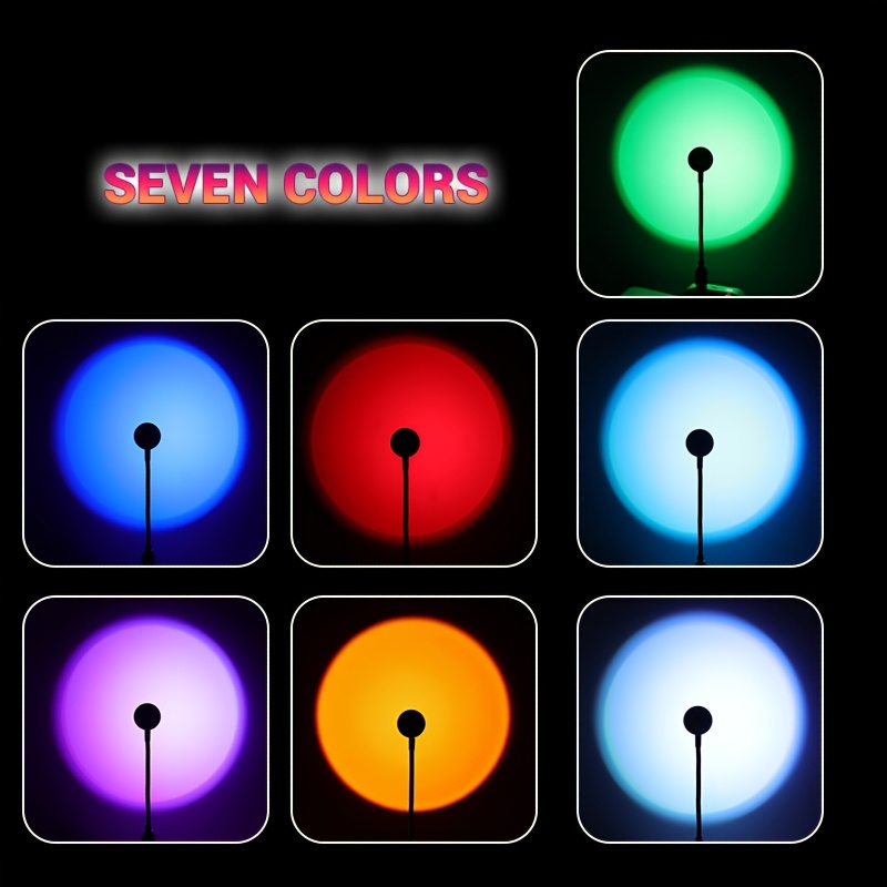 1Pc Colorful LED Sunset Lamp 7 - огляд і ціна Sunset Lamp Projection