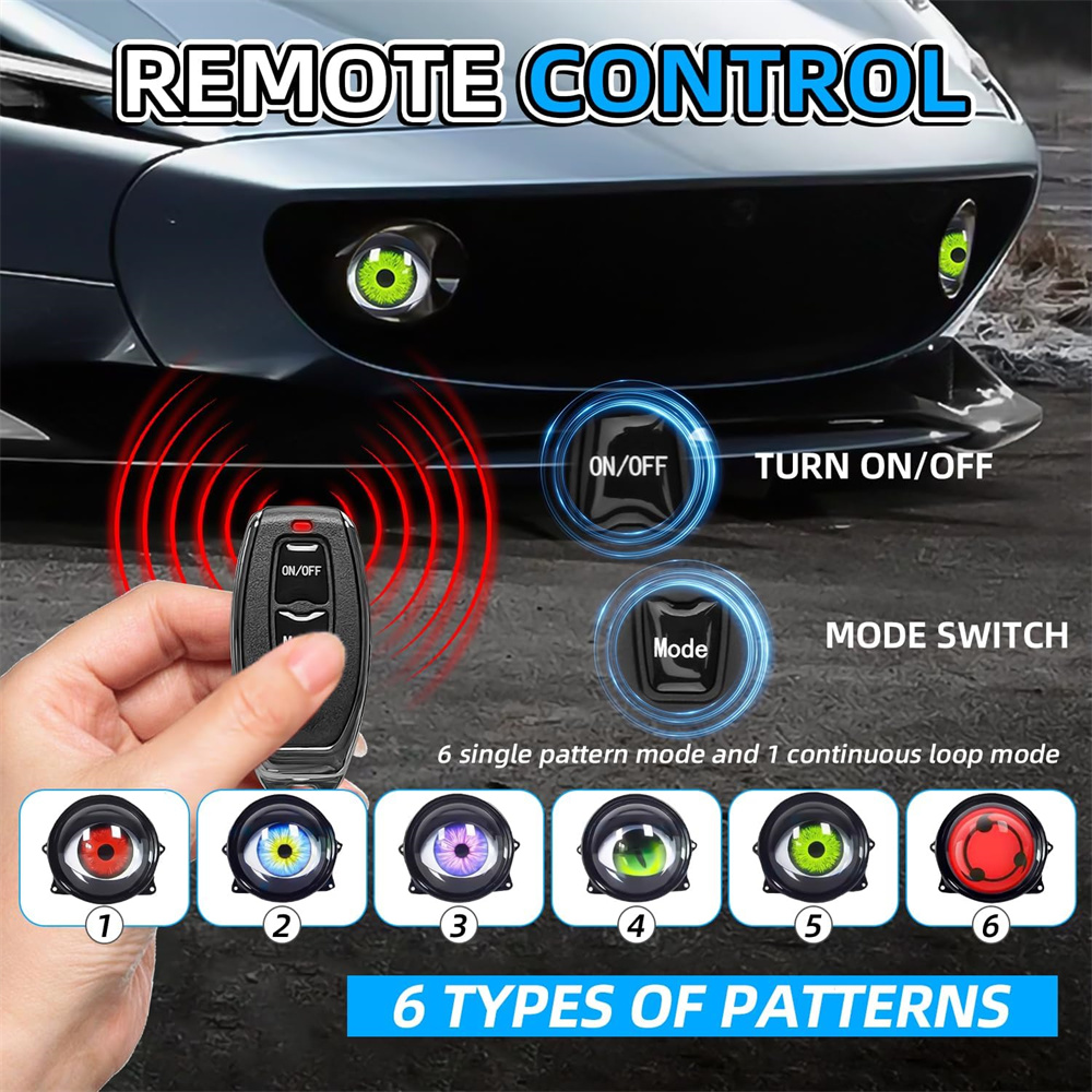  6-Mode Led Dynamic Devil Eye - огляд і ціна Lighting Decor