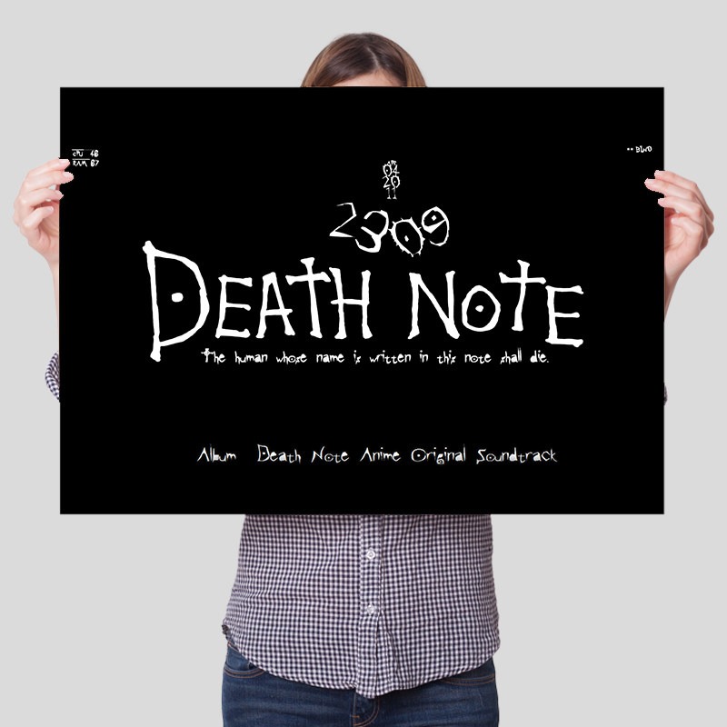 Death Note Unframed Canvas Pri - огляд і ціна Lighting Room Decor Items