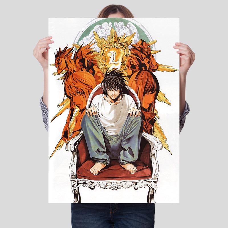 Death Note Unframed Canvas Pri - огляд і ціна Lighting Room Decor Items