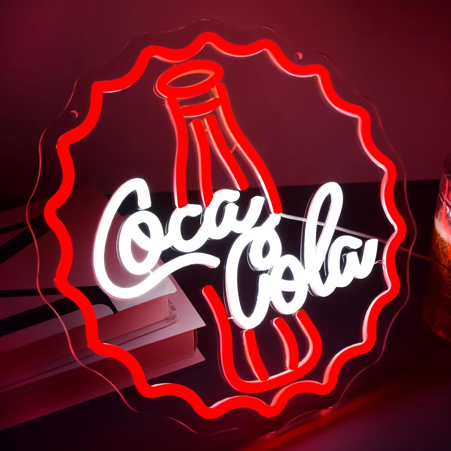 Cola Neon Sign Art Wall Light  - огляд і ціна Restaurant Lighting Decoration