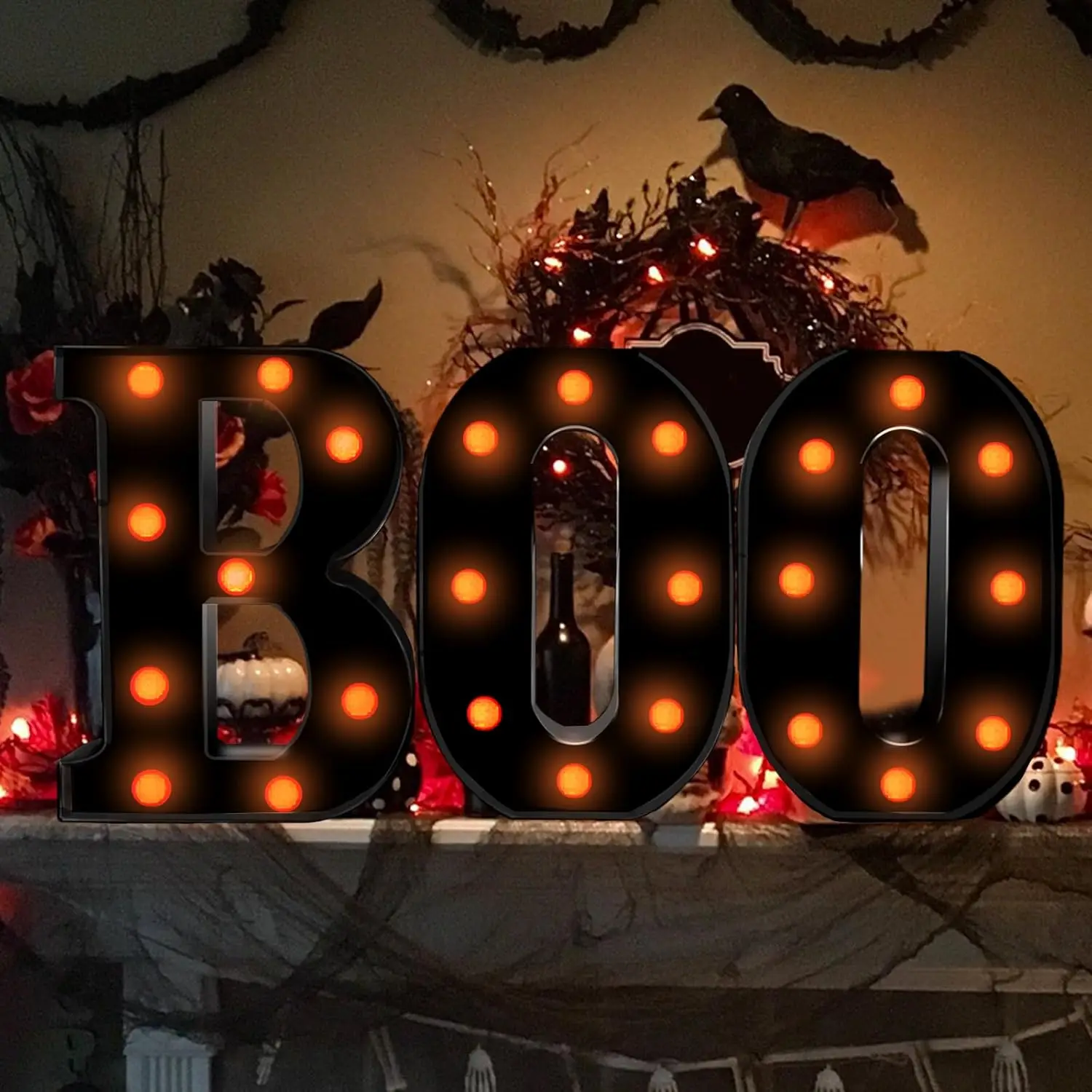 Halloween Decor Indoor-3 LED M - огляд і ціна Light Up Letters Marquee