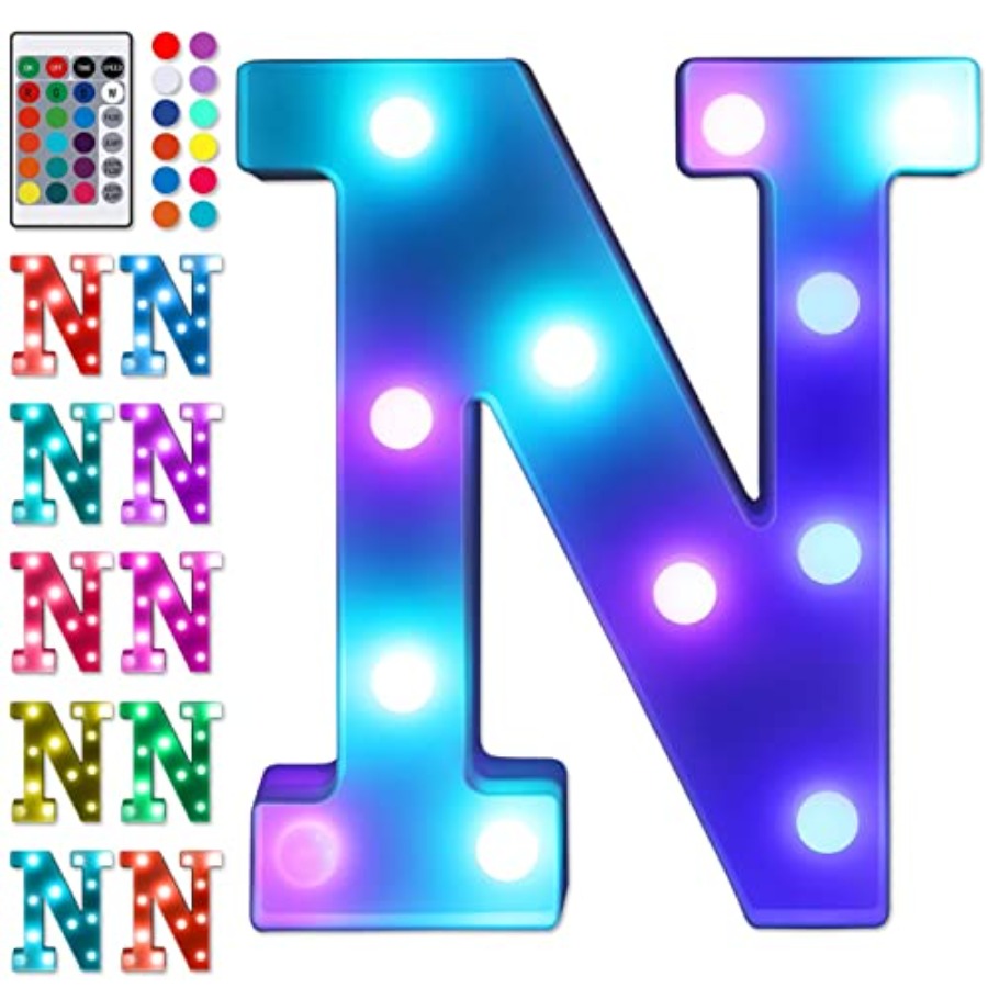 ful LED Letter Lights with Rem - огляд і ціна Light Up Letters Marquee