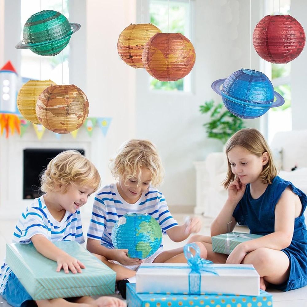 Galaxy Space Theme Hanging Pla - огляд і ціна Lantern Paper Solar