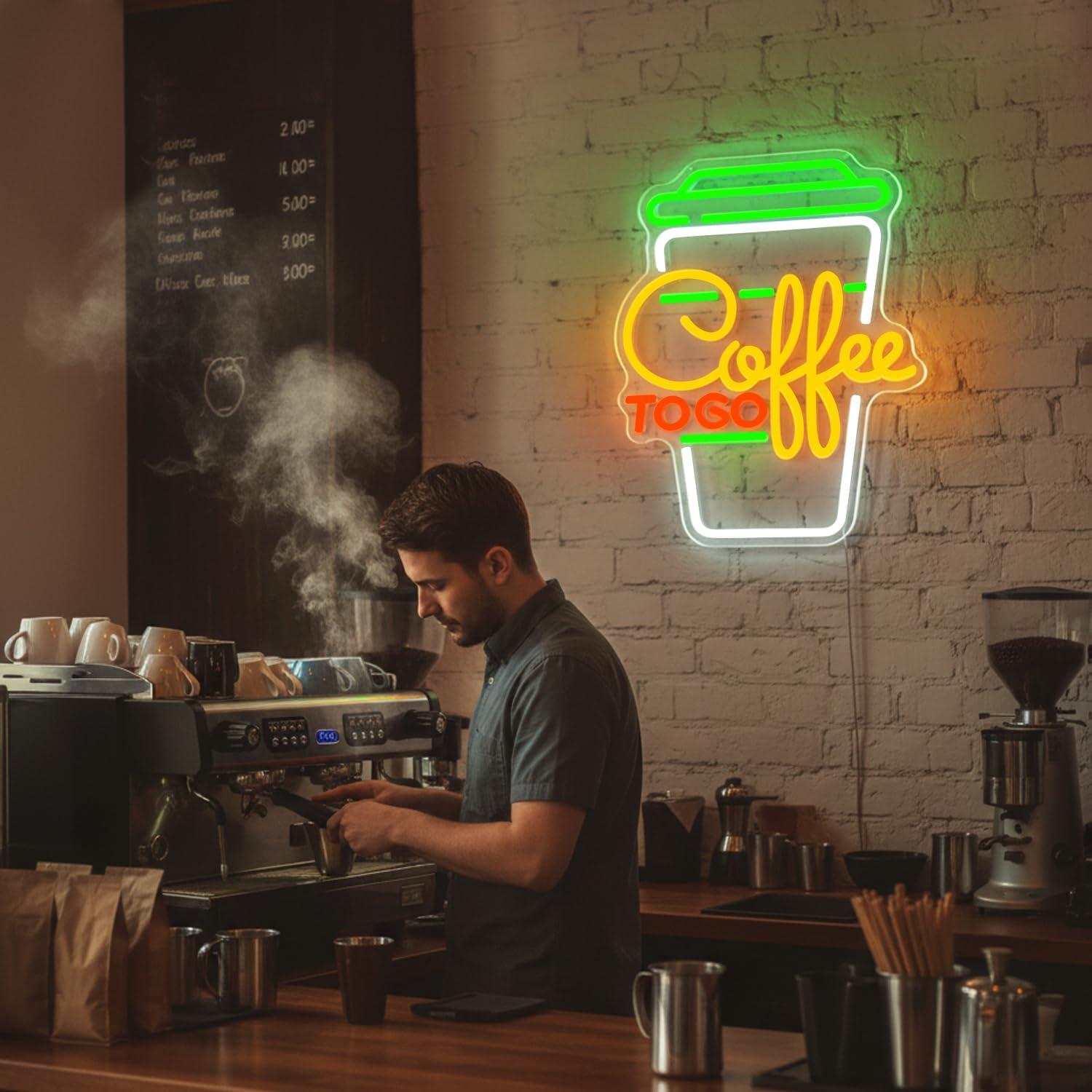 Coffee Neon Sign USB Dimmable  - огляд і ціна Restaurant Lighting Decoration