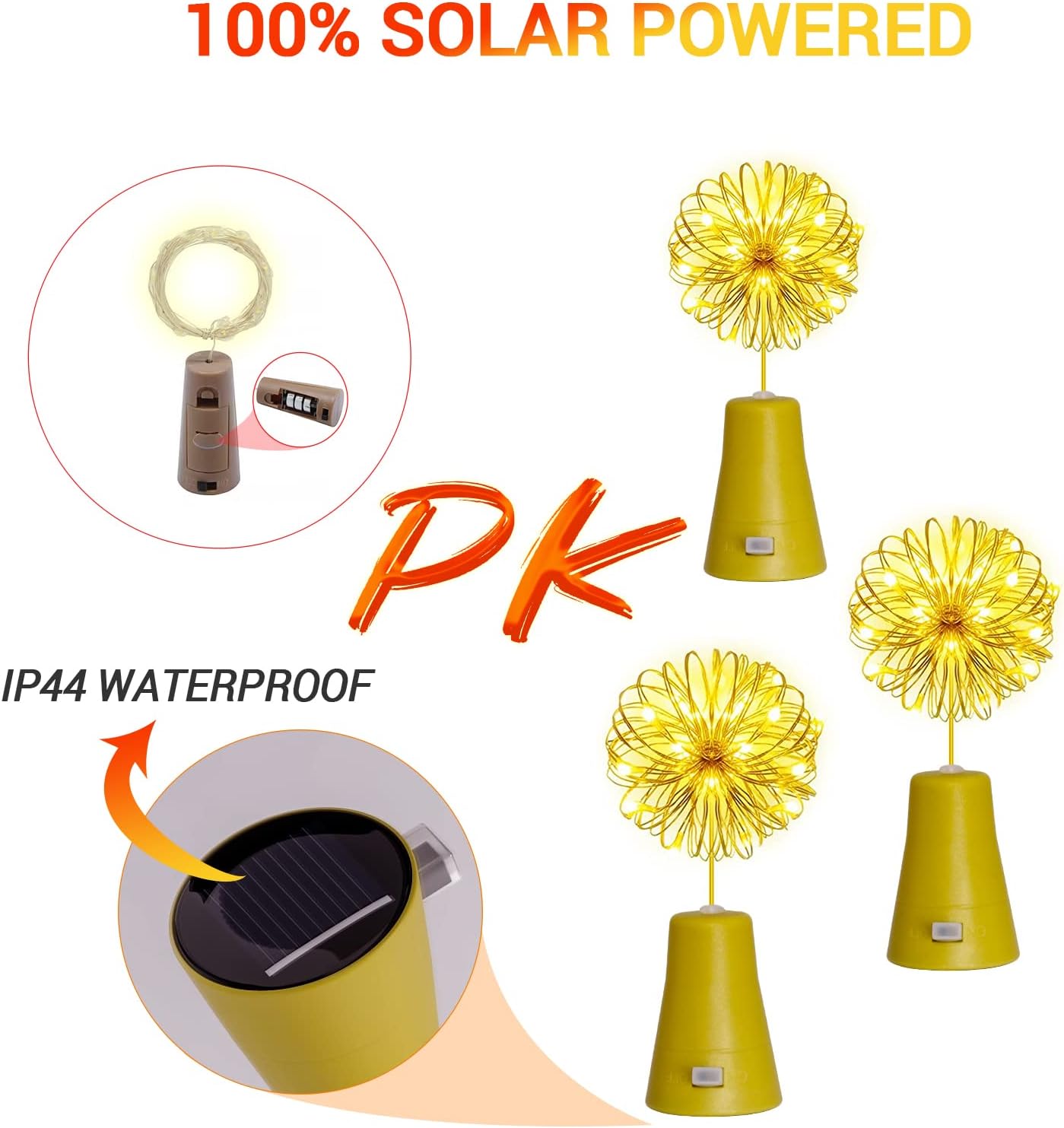 10/20LEDs Solar Wine Bottle St - огляд і ціна Lantern Paper Solar