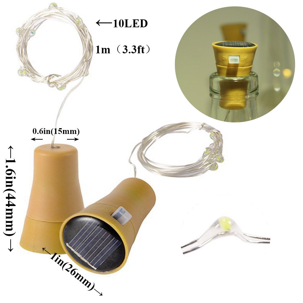 10/20LEDs Solar Wine Bottle St - огляд і ціна Lantern Paper Solar