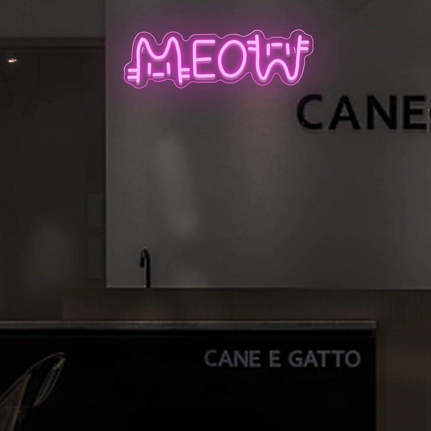 Meow Neon Sign Cat USB Powered - огляд і ціна Restaurant Lighting Decoration