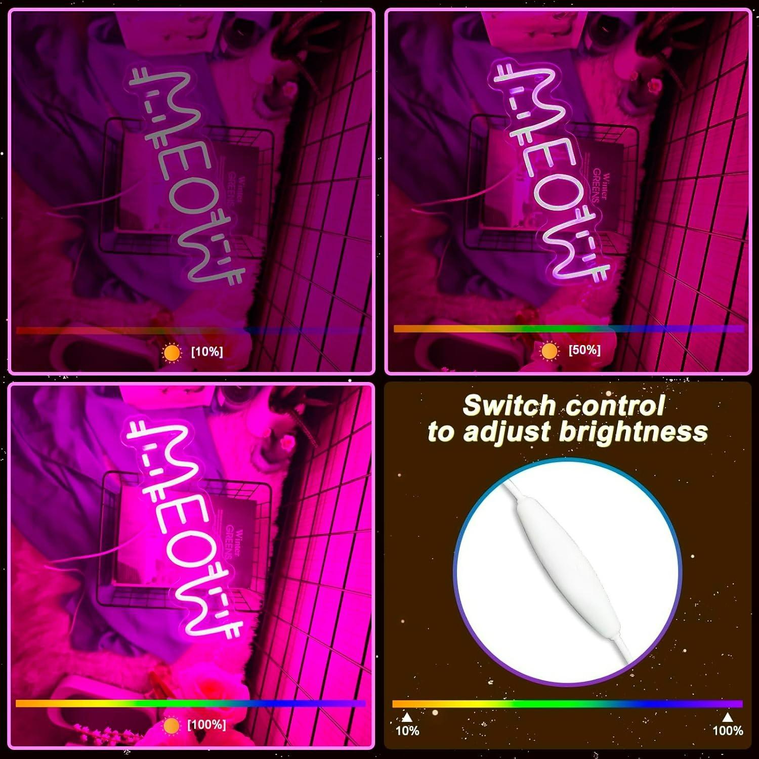 Meow Neon Sign Cat USB Powered - огляд і ціна Restaurant Lighting Decoration