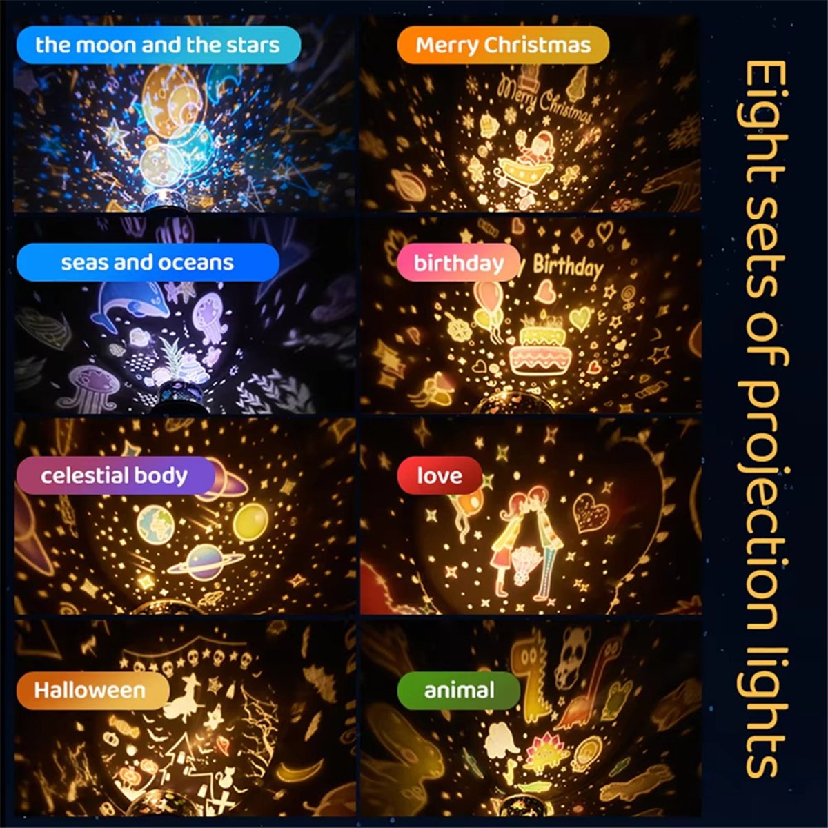 HOT! Cute Projector Night Ligh - огляд і ціна Lighting Decor