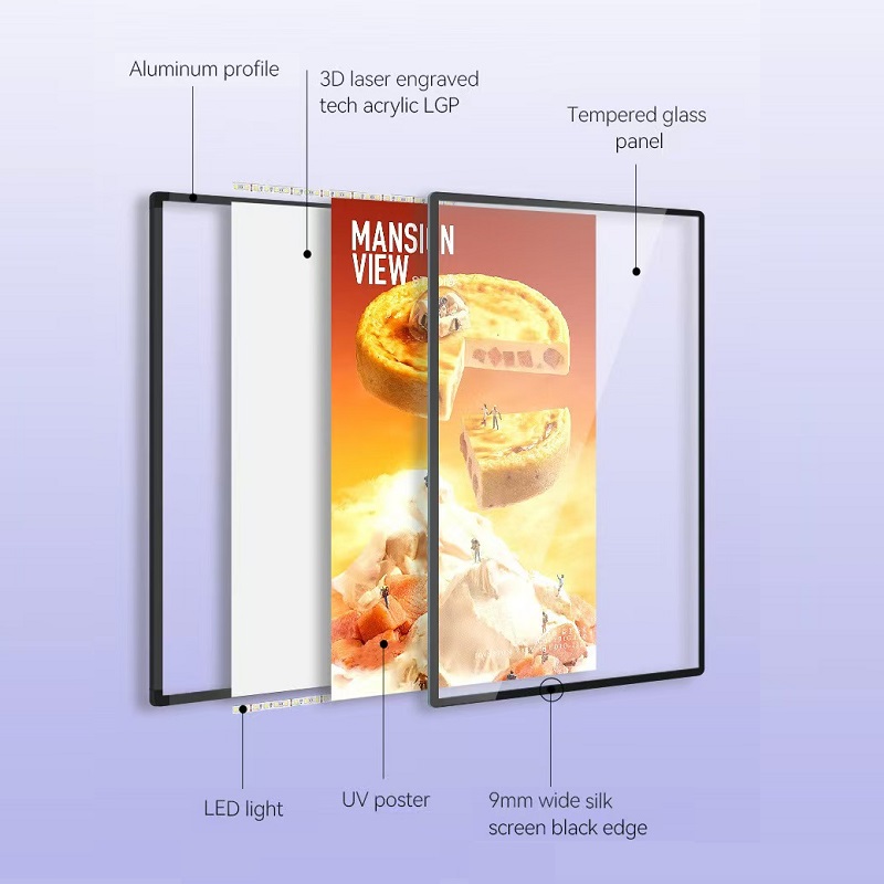 Ultra Thin LED Advertising Lig - огляд і ціна Restaurant Lighting Decoration