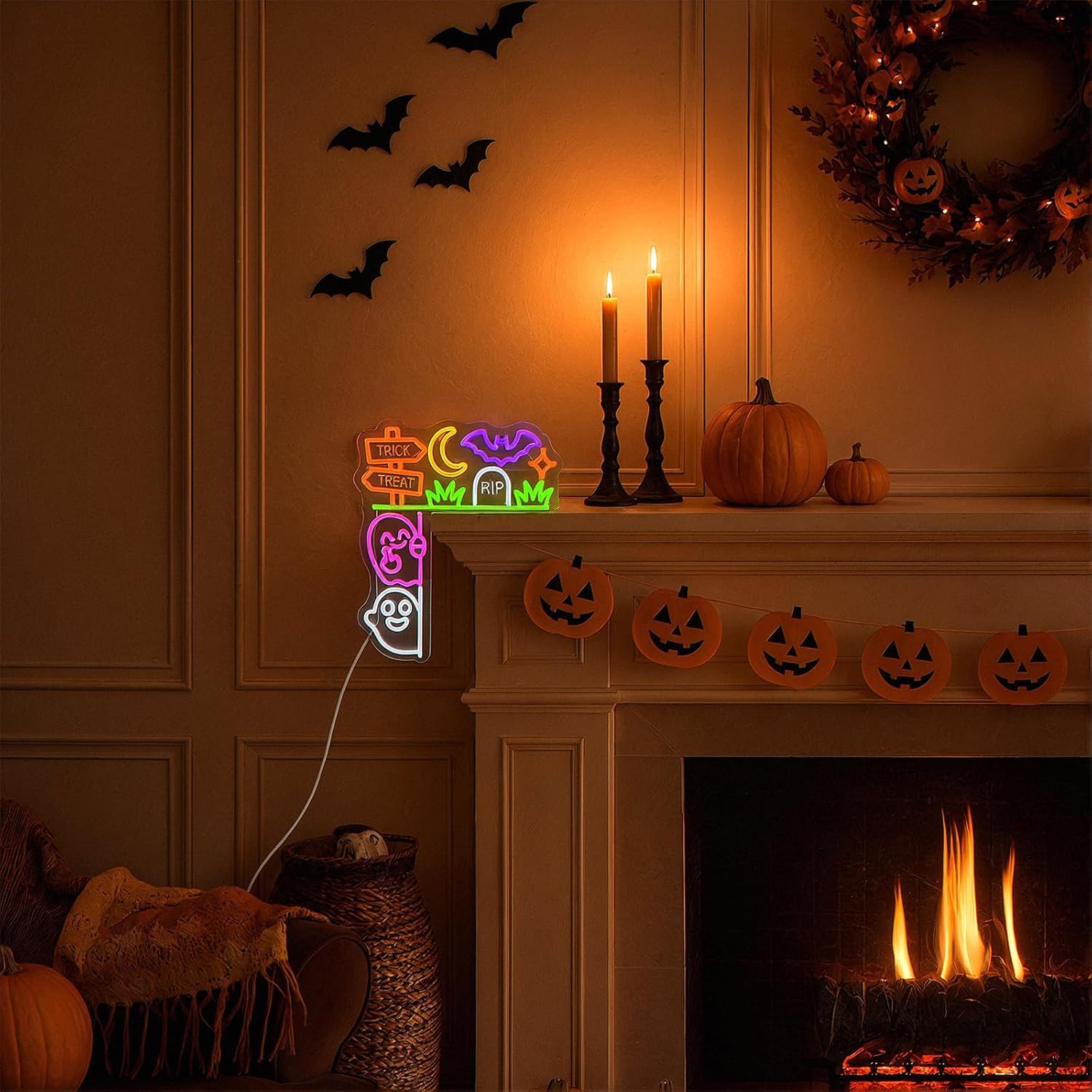 Trick Or Treat Neon Sign USB P - огляд і ціна Home Decor Lighting Tricks