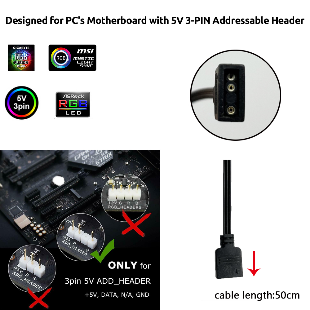 5V ARGB 3Pin Header for Asus A - огляд і ціна Lighting Decoration Ideas