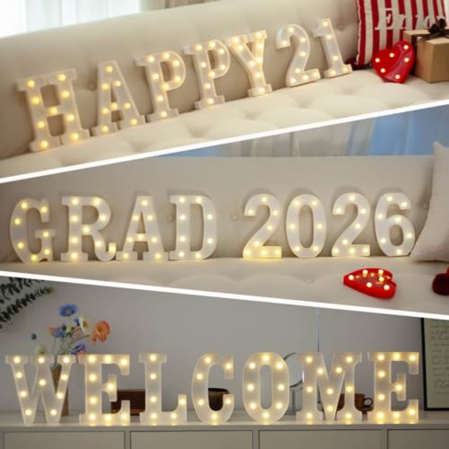 LED Marquee Numbers, 0-9 Light - огляд і ціна Light Up Letters Marquee