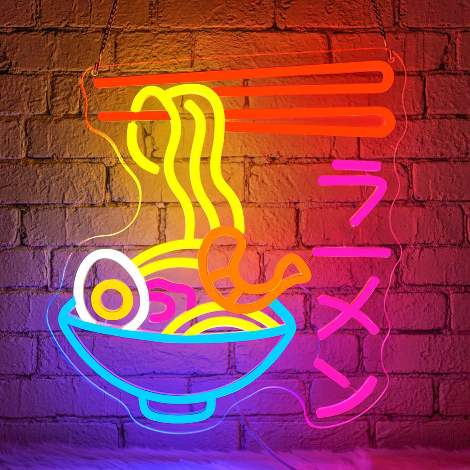 Ramen Neon Sign Japanese Noodl - огляд і ціна Restaurant Lighting Decoration
