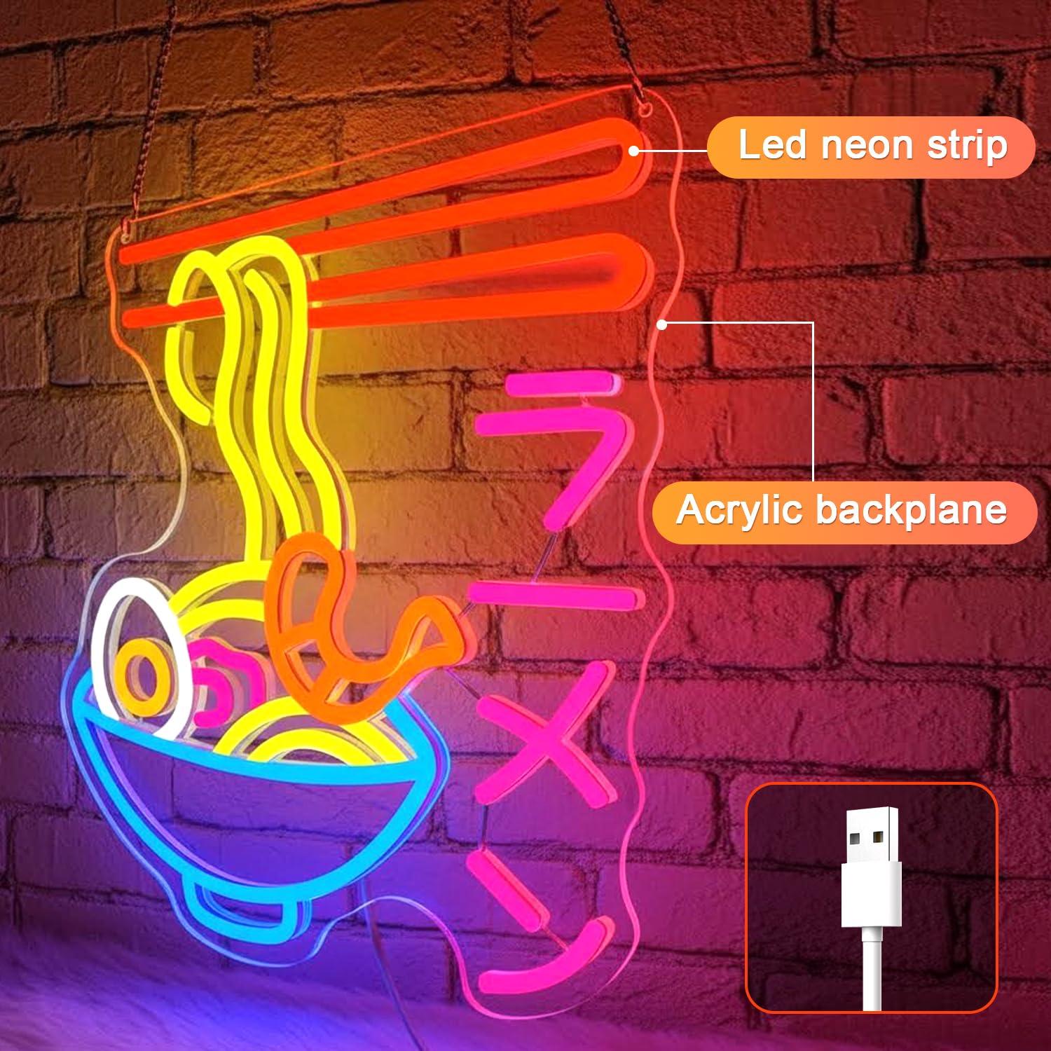 Ramen Neon Sign Japanese Noodl - огляд і ціна Restaurant Lighting Decoration