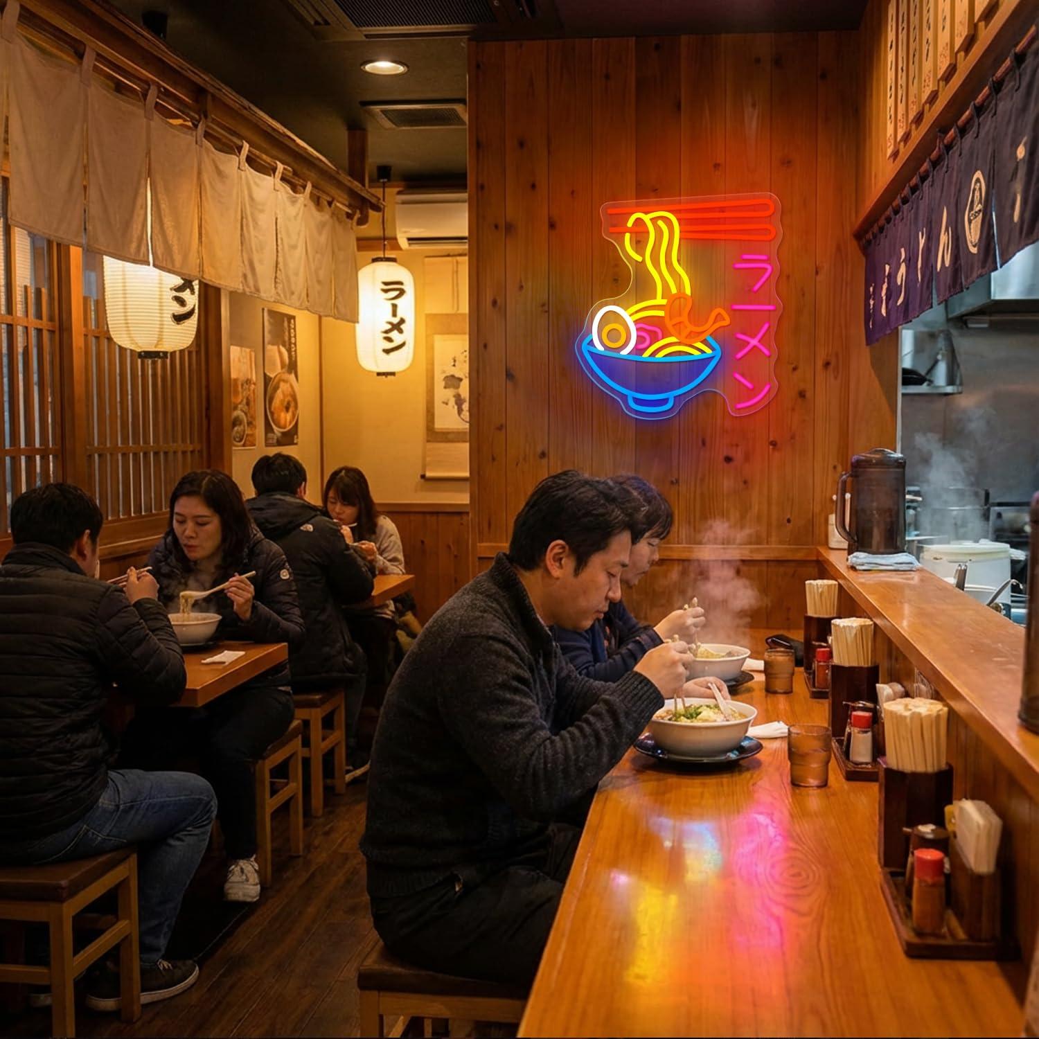 Ramen Neon Sign Japanese Noodl - огляд і ціна Restaurant Lighting Decoration