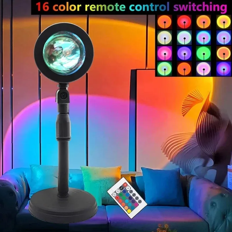 16 Color Sunset Lamp,RGB Mood  - огляд і ціна Sunset Lamp Projection