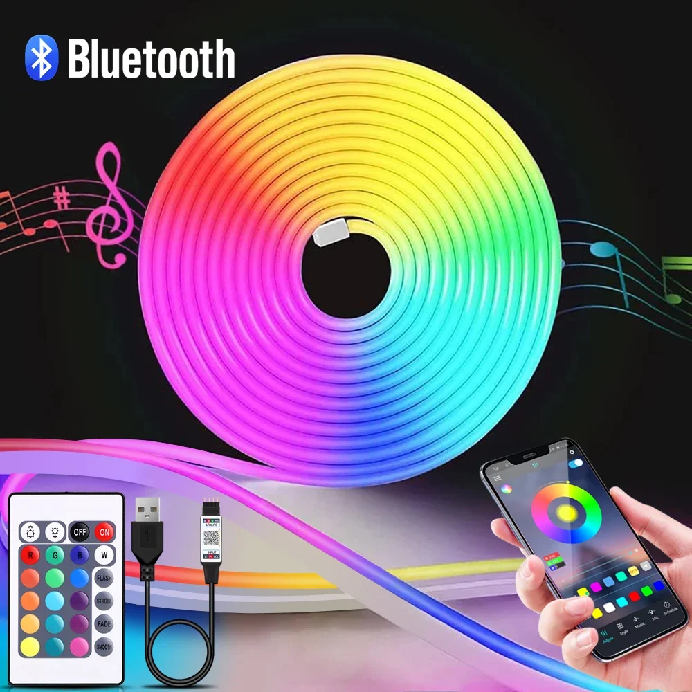 1-5m RGB LED Neon Strip Light  - огляд і ціна Lighting Decor In Room