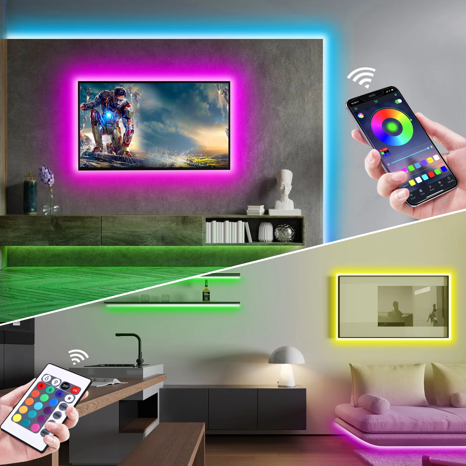 1-5m RGB LED Neon Strip Light  - огляд і ціна Lighting Decor In Room